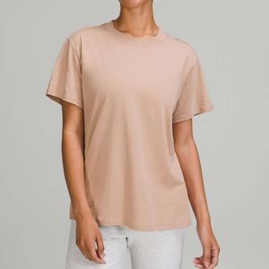 NWOT Lululemon All Yours Cotton T-shirt in Pink Clay